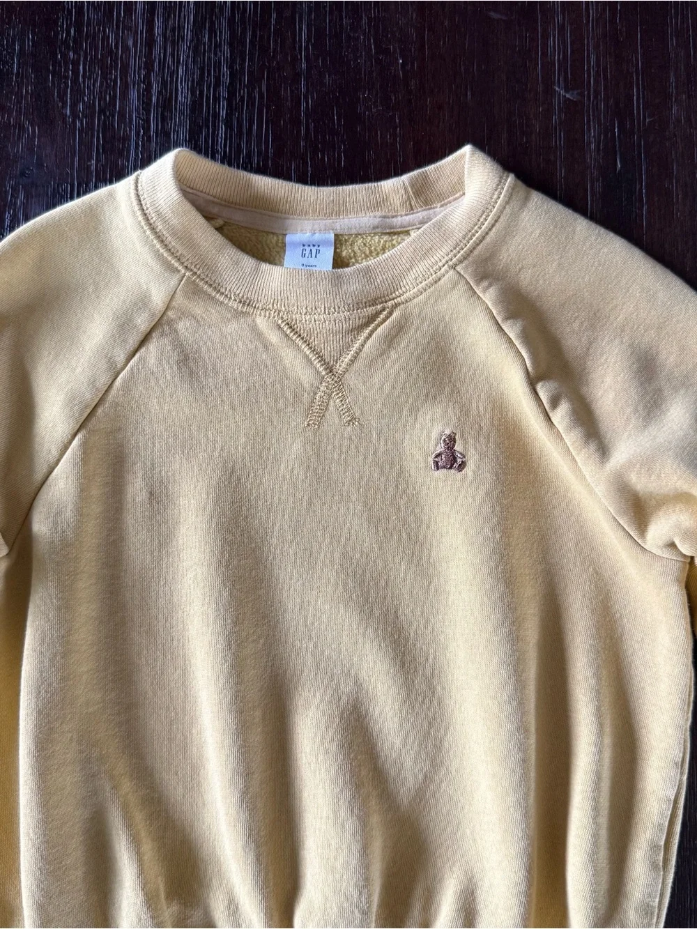 GAP Kids Yellow Crewneck Sweatshirt